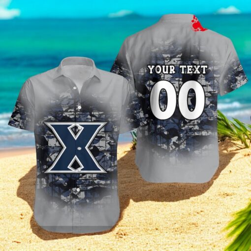 Personalized Xavier Musketeers NCAA Camouflage Vintage Hawaiian Shirt