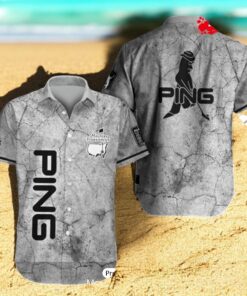 Ping x Masters Tournament 3D Grey Hawaiian Shirt