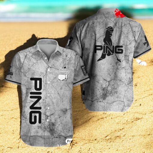 Ping x Masters Tournament 3D Grey Hawaiian Shirt