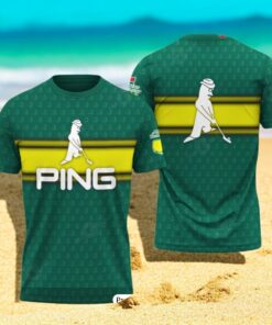 PING x Masters Tournament Player Patterns Green Hawaiian Shirt