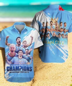 Premier League Champions Manchester City New Apparels Hawaiian Shirt