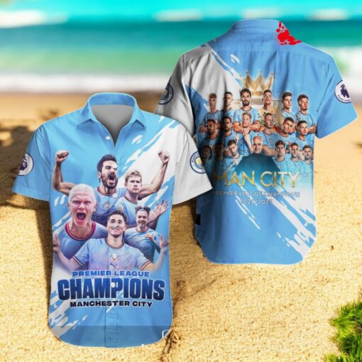 Premier League Champions Manchester City New Apparels Hawaiian Shirt