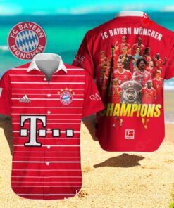 Premium FC Barcelona Champions Cup Red Style Hawaiian Shirt