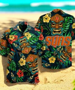 Premium Phoenix Suns NBA Sports Palm Tree Floral Style Hawaiian Shirt