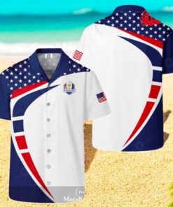 Ryder Cup x Callaway Mix Green White Luxury Stars Style Hawaiian Shirt