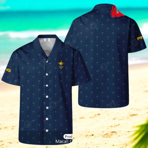 Ryder Cup x PING Brown Stars Hawaiian Shirt