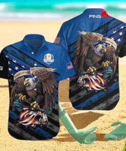 Ryder Cup x PING Eagles Stars Patterns Hawaiian Shirt