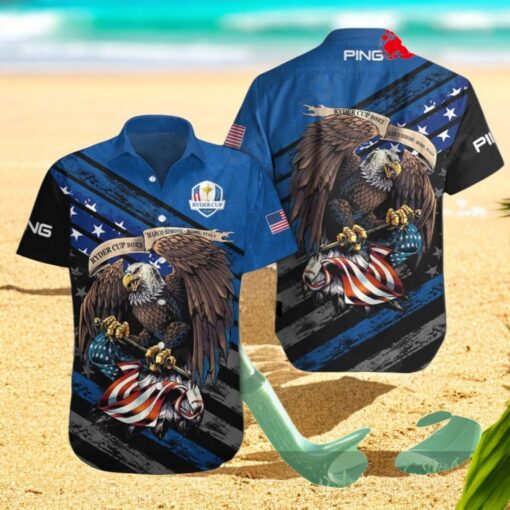 Ryder Cup x PING Eagles Stars Patterns Hawaiian Shirt