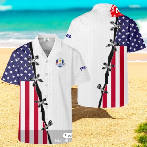 Ryder Cup x PING Mix Jersey Stars Version Hawaiian Shirt