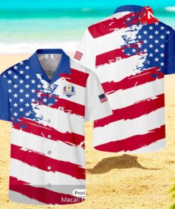 Ryder Cup x PING Pant Stars Color Hawaiian Shirt Ryder Cup x PING Pant Stars Color Hawaiian Shirt