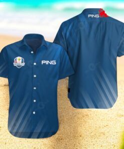 Ryder Cup x PING Premium Blue Hawaiian Shirt
