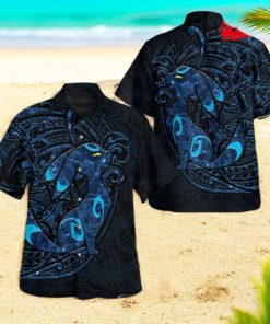 Shiny Umbreon Polynesian Premium Design Hawaiian Shirt
