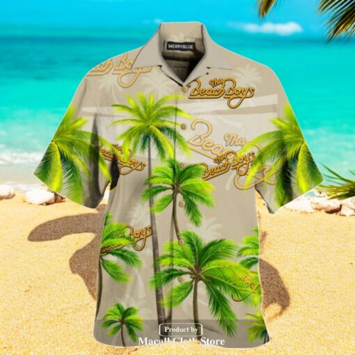 The Beach Boys Rock Band Coconut Tree Hawaiian Shirt