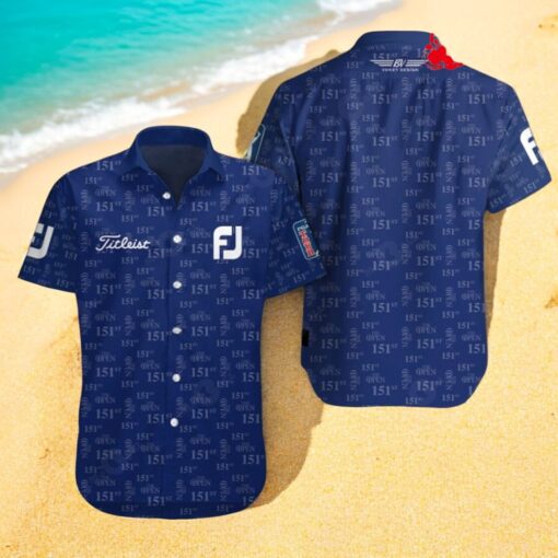 The Open Championship x Titleist Special Golf Blue Design Hawaiian Shirt