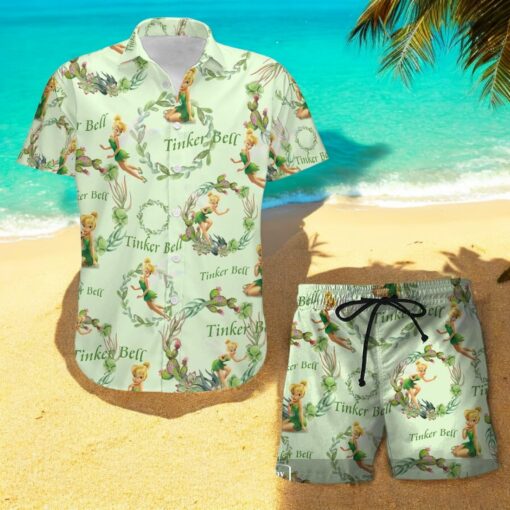 Tinker Bell Hawaiian Shirt Set Disney Gifts Clothing Clothes For Men Women