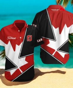 Titleist x Canada Flag Special Design For Golf Lovers Mix Color Hawaiian Shirt