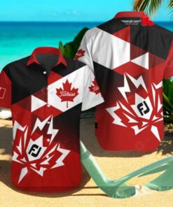 Titleist x Canada Flag Special Luxury Design Mix Color Design Hawaiian Shirt Titleist x Canada Flag Special Luxury Design Mix Color Design Hawaiian Shirt
