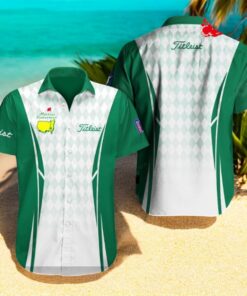Titleist x Masters Tournament Luxury Design Mix Green White Color Hawaiian Shirt Titleist x Masters Tournament Luxury Design Mix Green White Color Hawaiian Shirt