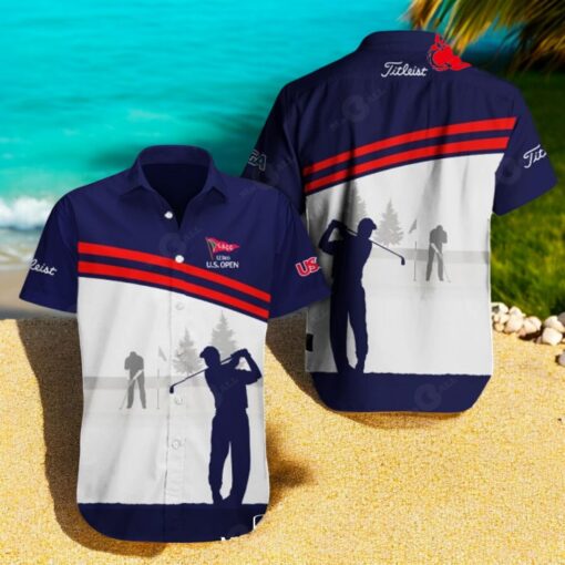 Titleist x US Open Championship Special Golf Mix Green White Hawaiian Shirt