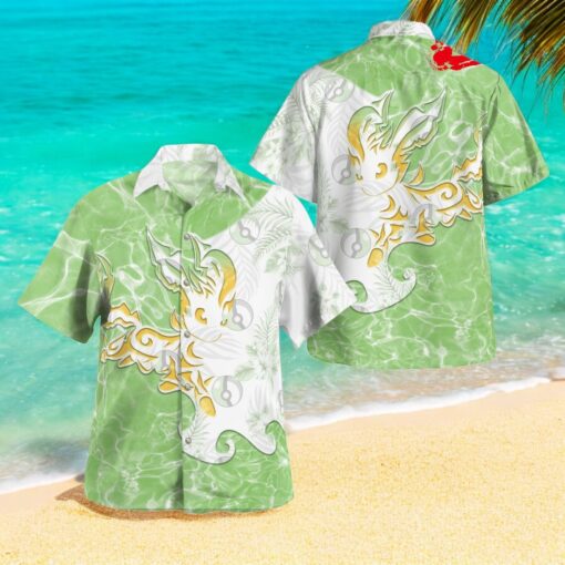Trial Eevee Leafeon Design Hawaiian Shirt