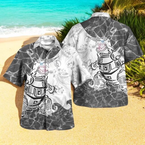 Tribal Style Pokemon Aggron Design Hawaiian Shirt