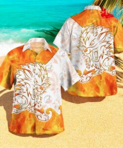 Tribal Style Pokemon Arcanine Design Hawaiian Shirt