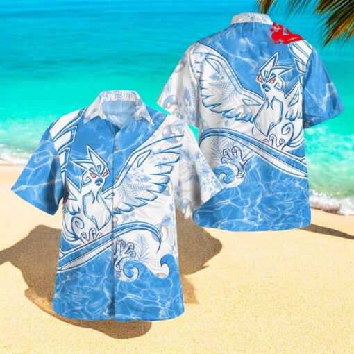 Tribal Style Pokemon Articuno Design Hawaiian Shirt