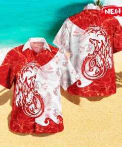 Tribal Style Pokemon Charizard V2 Design Hawaiian Shirt