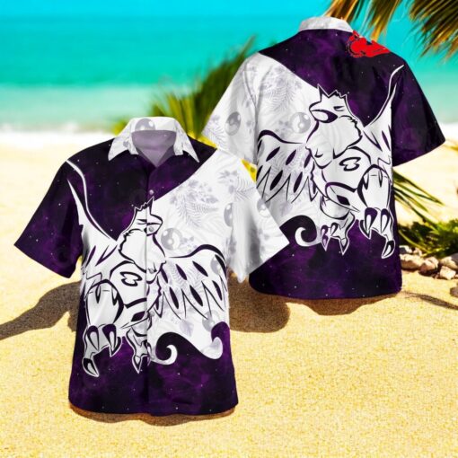 Tribal Style Pokemon Corviknight Design Hawaiian Shirt