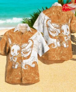 Tribal Style Pokemon Eevee Design Hawaiian Shirt