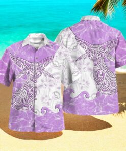 Tribal Style Pokemon Eevee Espeon Design Hawaiian Shirt