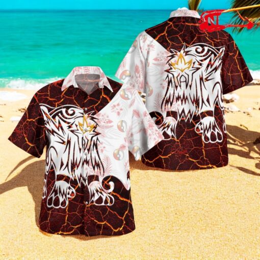 Tribal Style Pokemon Entei Ver 2 Design Hawaiian Shirt