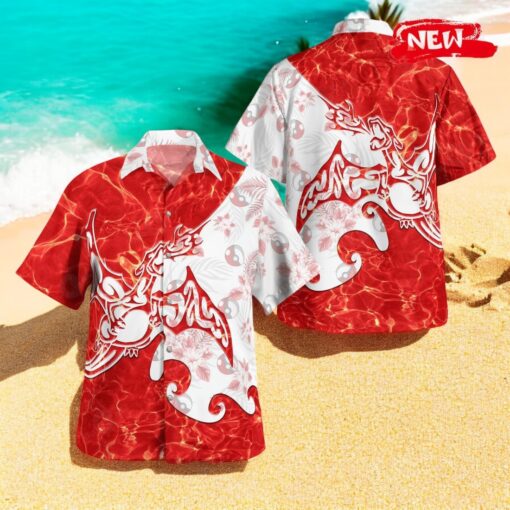 Tribal Style Pokemon Flying Charizard Ver 2 Design Hawaiian Shirt