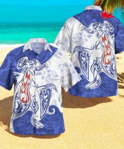 Tribal Style Pokemon Garchomp Design Hawaiian Shirt