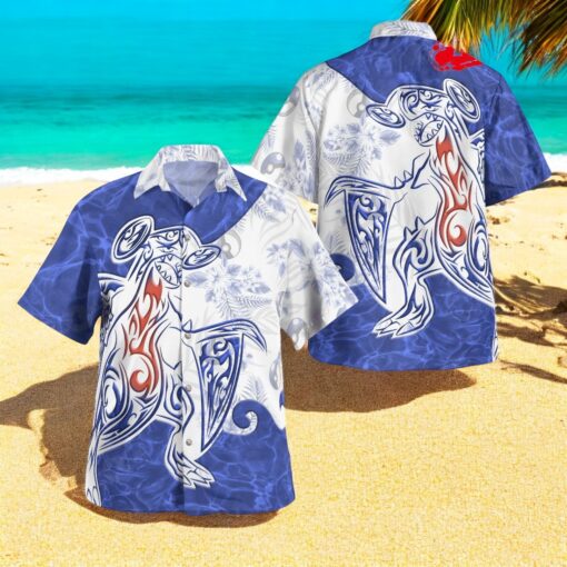 Tribal Style Pokemon Garchomp Design Hawaiian Shirt