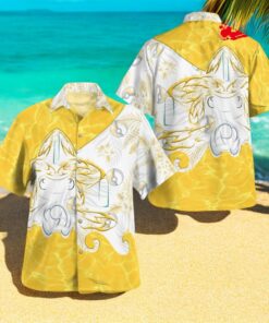 Tribal Style Pokemon Jirachi Design Hawaiian Shirt