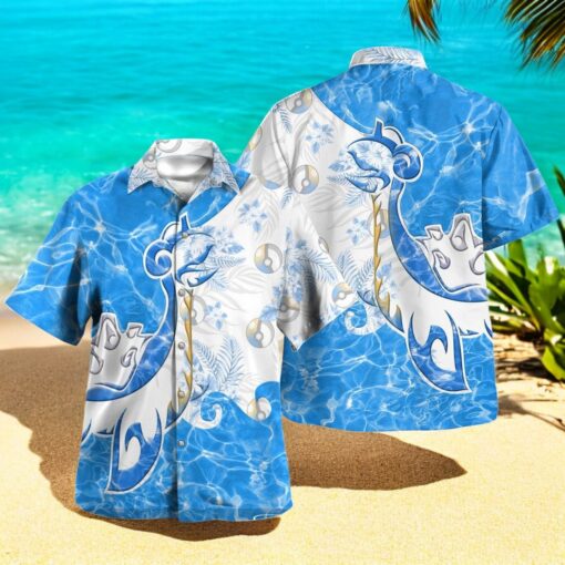 Tribal Style Pokemon Lapras Design Hawaiian Shirt