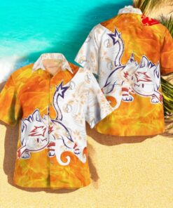 Tribal Style Pokemon Litten Design Hawaiian Shirt
