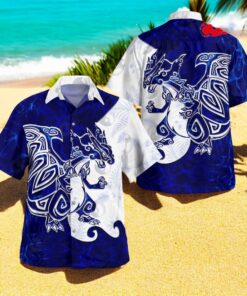Tribal Style Pokemon Megacharizard Ver 2 Design Hawaiian Shirt