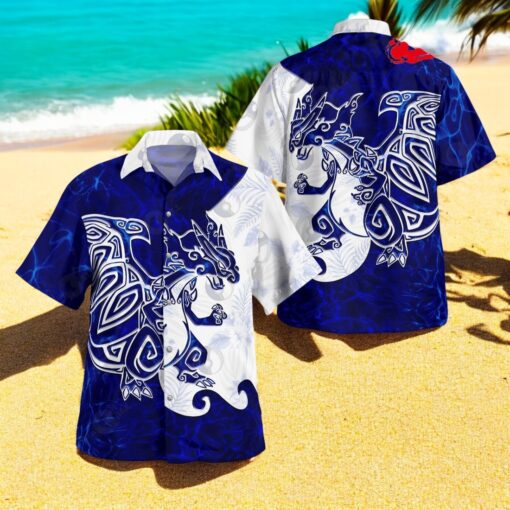Tribal Style Pokemon Megacharizard Ver 2 Design Hawaiian Shirt