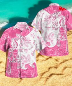 Tribal Style Pokemon Mew Design Hawaiian Shirt