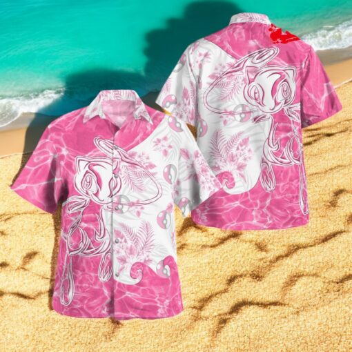 Tribal Style Pokemon Mew Design Hawaiian Shirt
