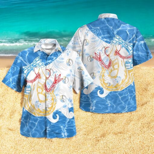 Tribal Style Pokemon Milotic Design Hawaiian Shirt