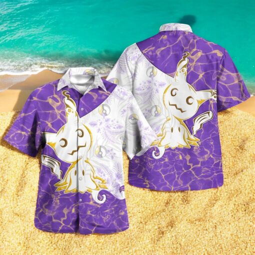 Tribal Style Pokemon Mimikyu Design Hawaiian Shirt