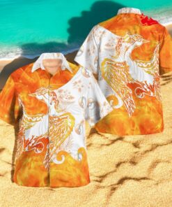 Tribal Style Pokemon Moltres Design Hawaiian Shirt