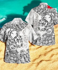 Tribal Style Pokemon Onix Design Hawaiian Shirt