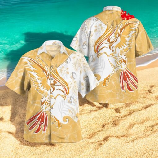 Tribal Style Pokemon Pidgeot Design Hawaiian Shirt