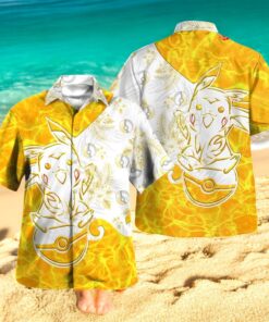Tribal Style Pokemon Pika Design Hawaiian Shirt