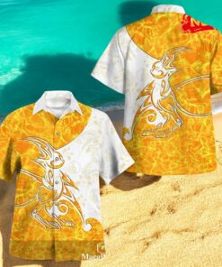 NHL Winnipeg Jets Summer Coconut Tree Pattern Aloha Shirt