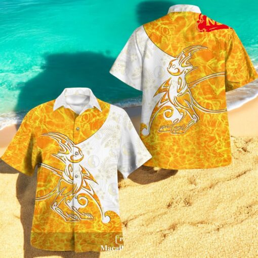 Tribal Style Pokemon Raichu Design Hawaiian Shirt